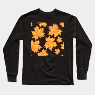 pattern with autumn leaves Long Sleeve T-Shirt